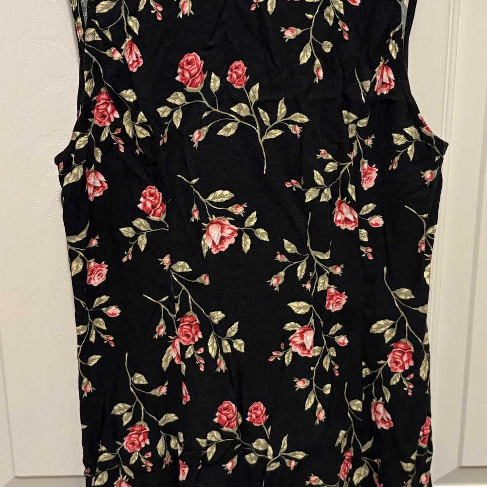 Forever 21 Black Floral Blouse